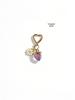 Charming Bowknot Heart-Shaped Strawberry Keychain