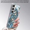 Silver Ripple Light Pattern 2D Phone Case for Samsung S26 S25 S24 S23 S22 S21 S20 A56 A36 A16 - Electroplated Glass Protective
