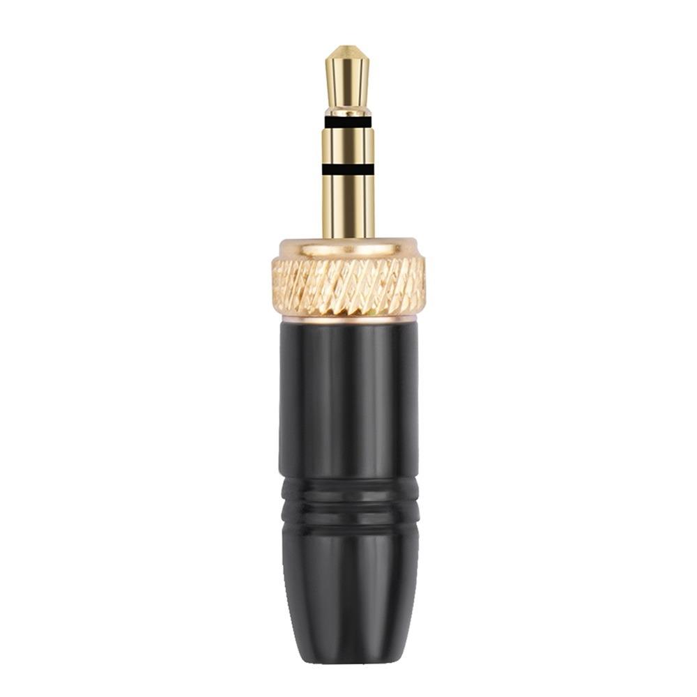 1Pcs Gold-Plated Contact 3.5mm Audio Male Plug Stereo Headphone Jack Plug For Sennheiser Mic