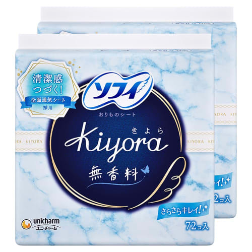 

Sofy [Bulk Purchase] Kiyora Unscented 72-Pack x 2-Pack (unicharm Sofy)