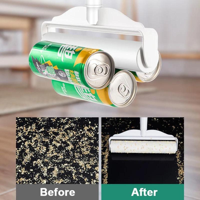 93cm Extendable Lint Roller with Adjustable Handle Powerful Pet Hair Remover Adhesive Sticky Cleaning Tool for Furniture Floors Carpets