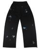Leondieseu Color Painting Side Tuck Sweatpants (Black)