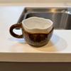 INS Creative Coffee Cup Irregular Imitation Coconut Shell Water Cup Coconut Ceramic Mug  Household