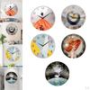 Bathroom Wall Clock, Large Silent Battery Operated Background Pictures for