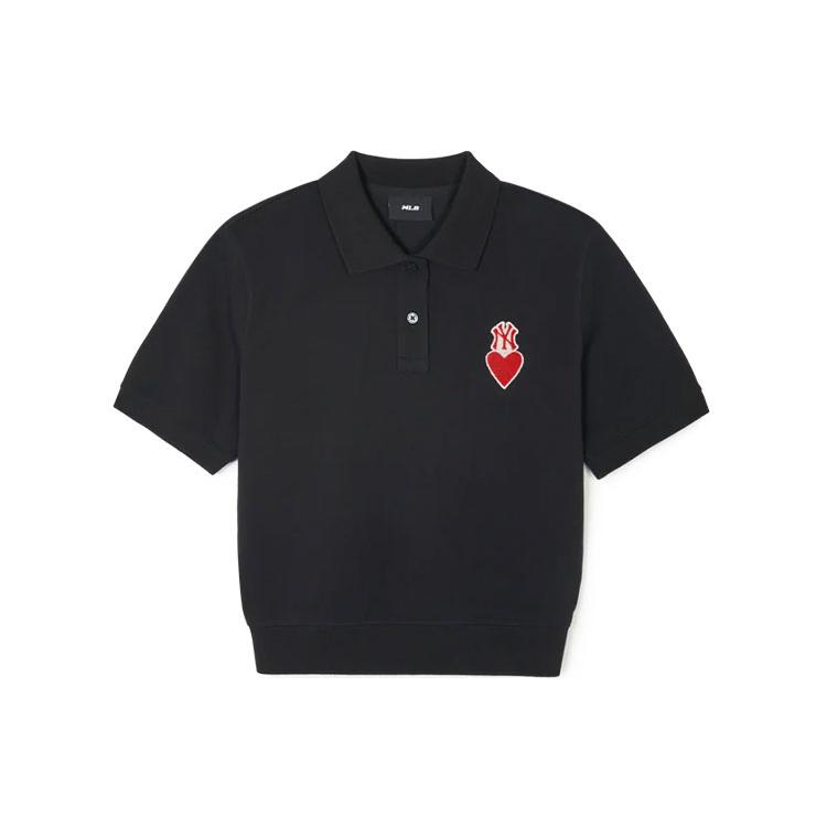 New MLB Polo Shirts Women's Black 3FPQH0243-50BKS