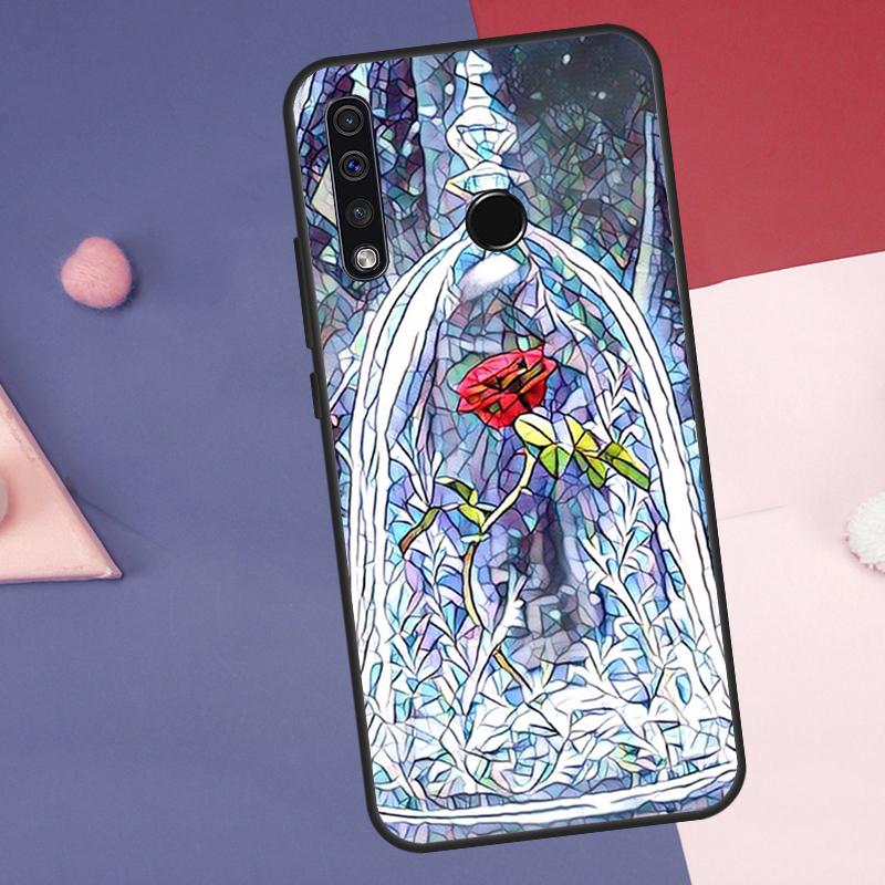 Stained Glass Rose Galaxys Case For Huawei Nova Y60 Y90 Y70 Y61 Y91 Y72 Y73 12s 12i 11i 8i 9 10 SE P30 P40 Lite P60 Pro