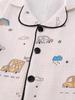 2025 Spring & Autumn Cartoon Kids' Pajamas: Long Sleeve, Double Layer Cardigan for Boys & Girls