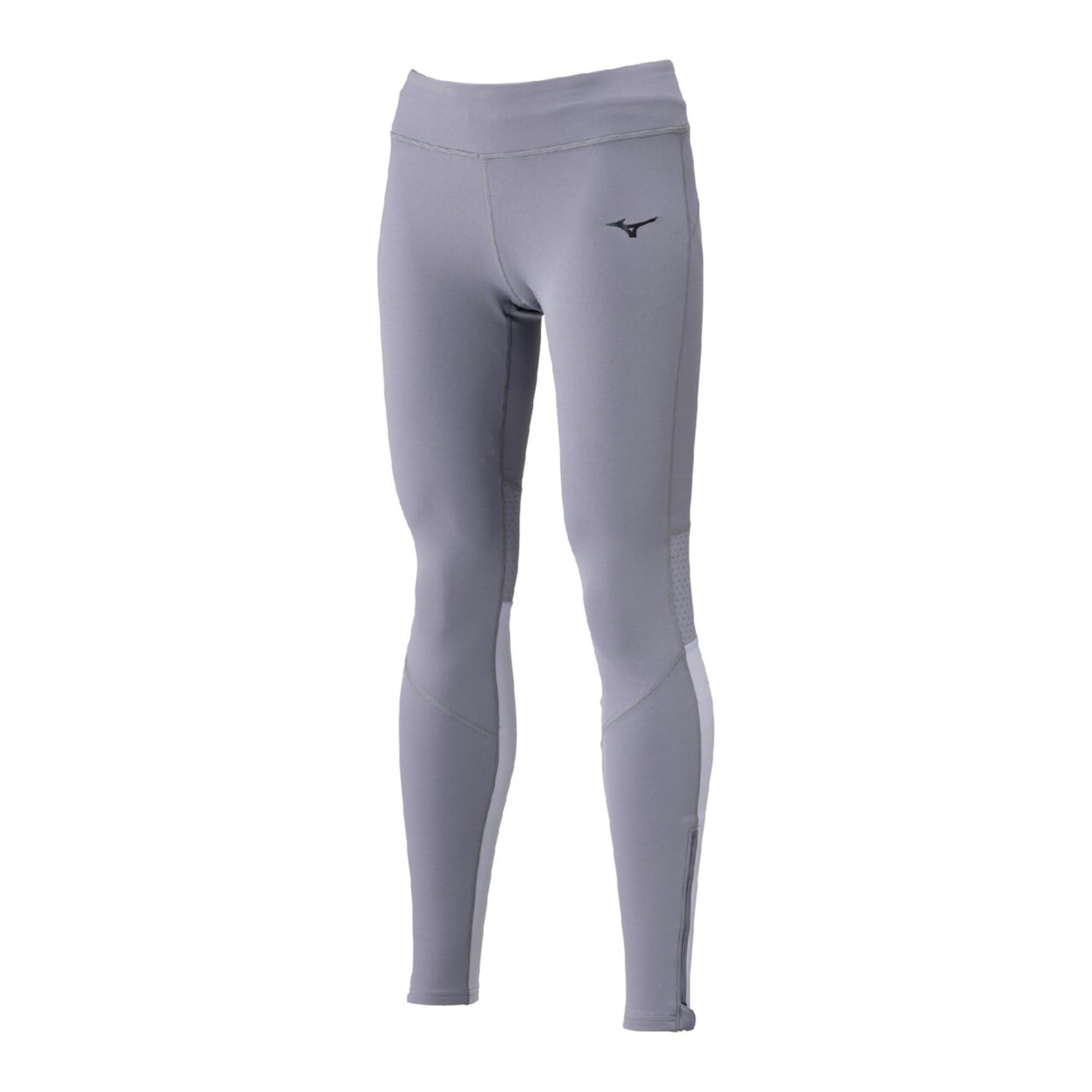 Mizuno Women s Warmer Light Tights, J2MBC704, Quiksilver, Size L, for Running