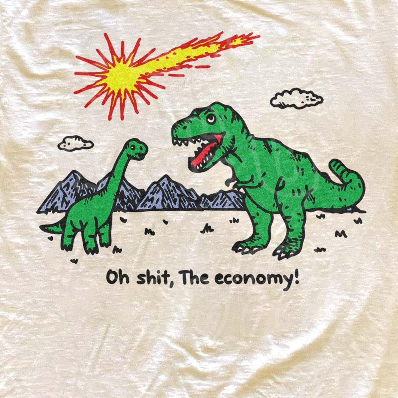 Funny Dinosaur T-shirt for Men Women Sarcastic Meme Shirt Gag Gift S