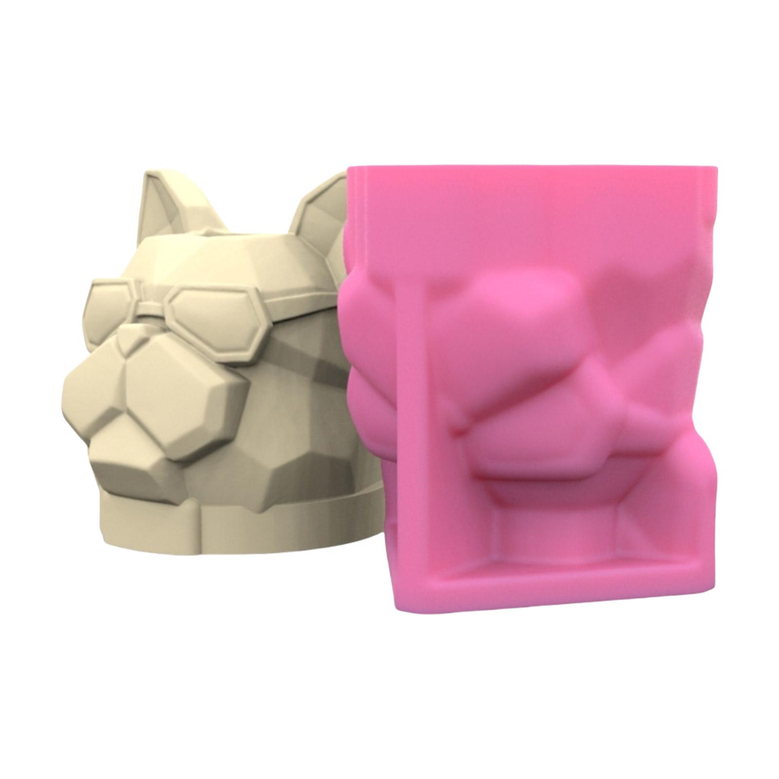 

Силиконовые формы для ваз Силиконовая форма для суккулентов Форма для бульдога Силиконовая форма для цветочного горшка Подходит для изготовления вазы