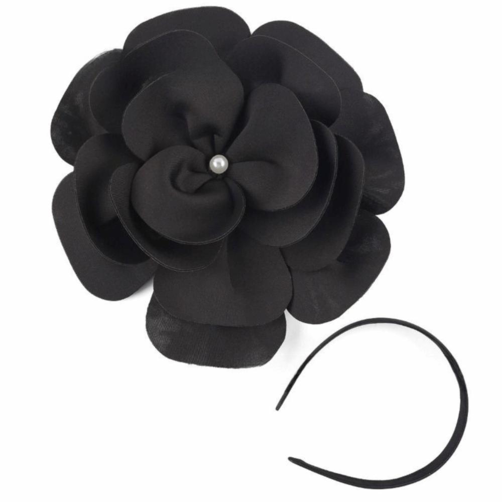 Fashion Headpiece 3D Flower Fascinators Hat Large Flower Formal Tea Party Hats Rose Fascinators Tea Parties