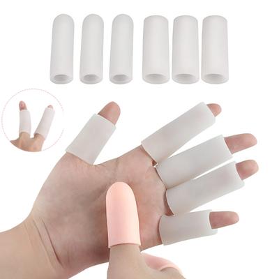 2\5pcs Soft Silicone Finger Protector Gel Tubes Little Toe Protector Corn Pain Relief Sleeve Cover Toe Separators Foot Care Tool