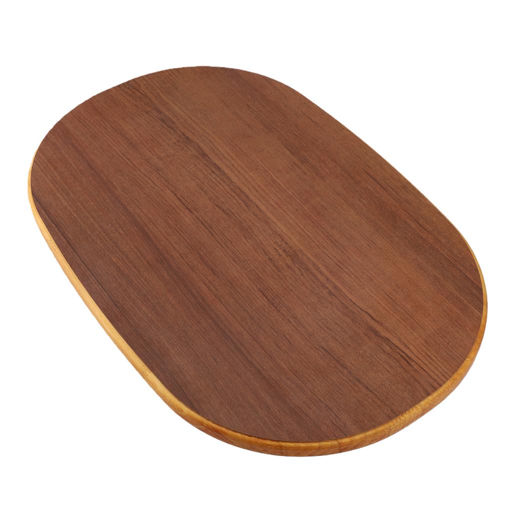 RV Wooden Table Top for Trailer Motorhome Yacht Boat Deck 597x394mm Brown Oval Table