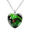 Game FORSAKEN 1x1x1x1 Cartoon Characters Funny MeMe Glass Heart Shape Pendant Necklace Jewelry Charm Collect Giftlry