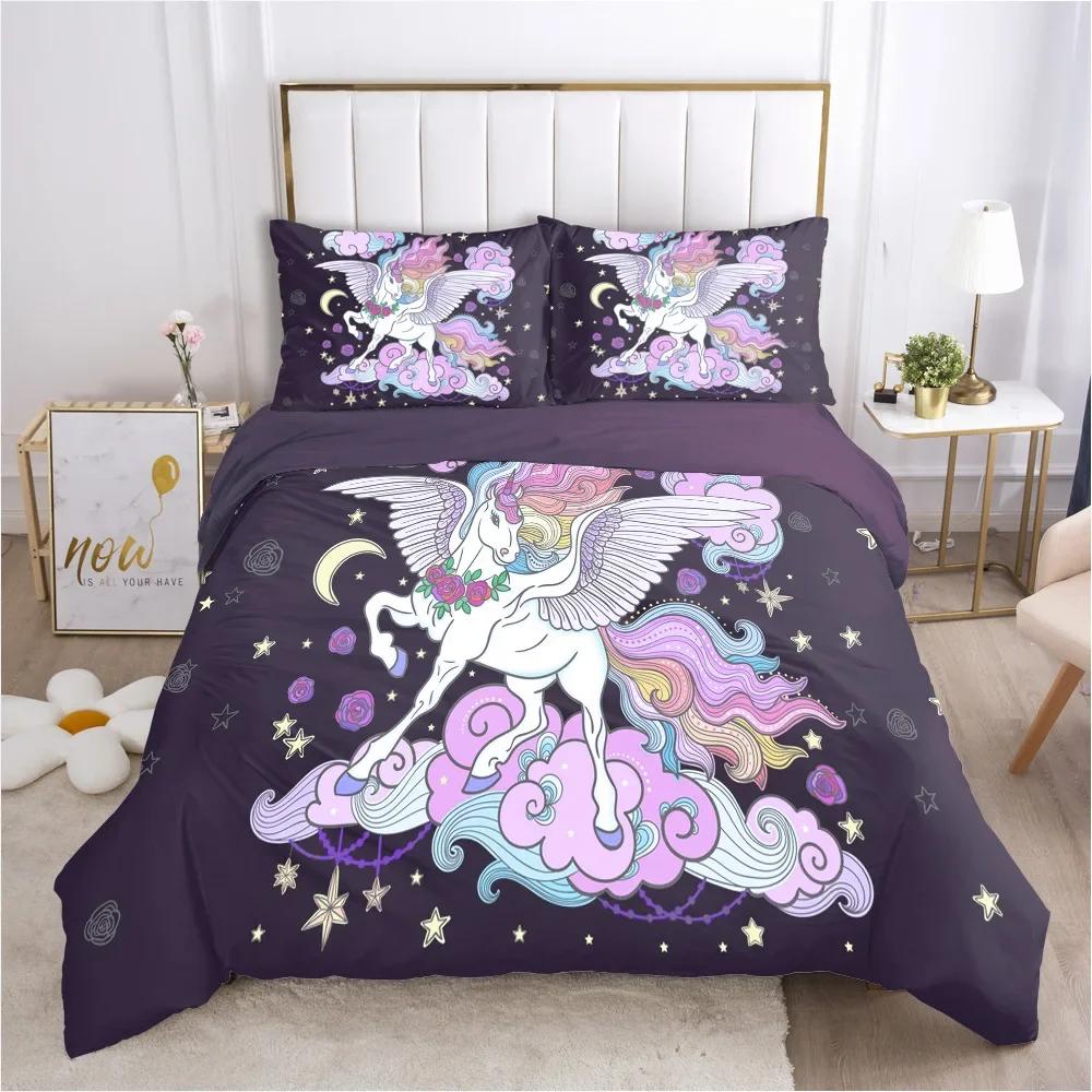 Luxusní souprava ložního prádla Galaxy Dark Blue Twin Full Queen Souprava na přikrývku/přikrývku King Size přikrývka Shining Stars Starry Sky