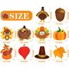 Joy Bang Thanksgiving Bulletin Board Decorations, 50 Pcs Autumn Fall Cutouts Pumpkin Leaves Turkey Cutouts Thanksgiving Decorations Decor for Home