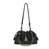 Brand Drawstring Shoulder Bag Fashi Pleated Cloud Bag Magnetic Buckle Design Versatile Crossbody Bag Women's Casual Chain Bag