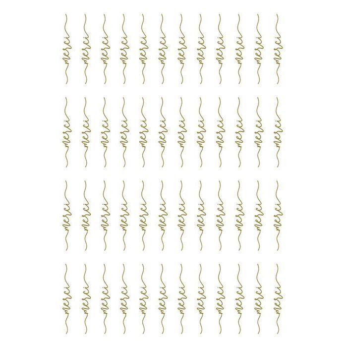 45 Thank You Decals - Gold