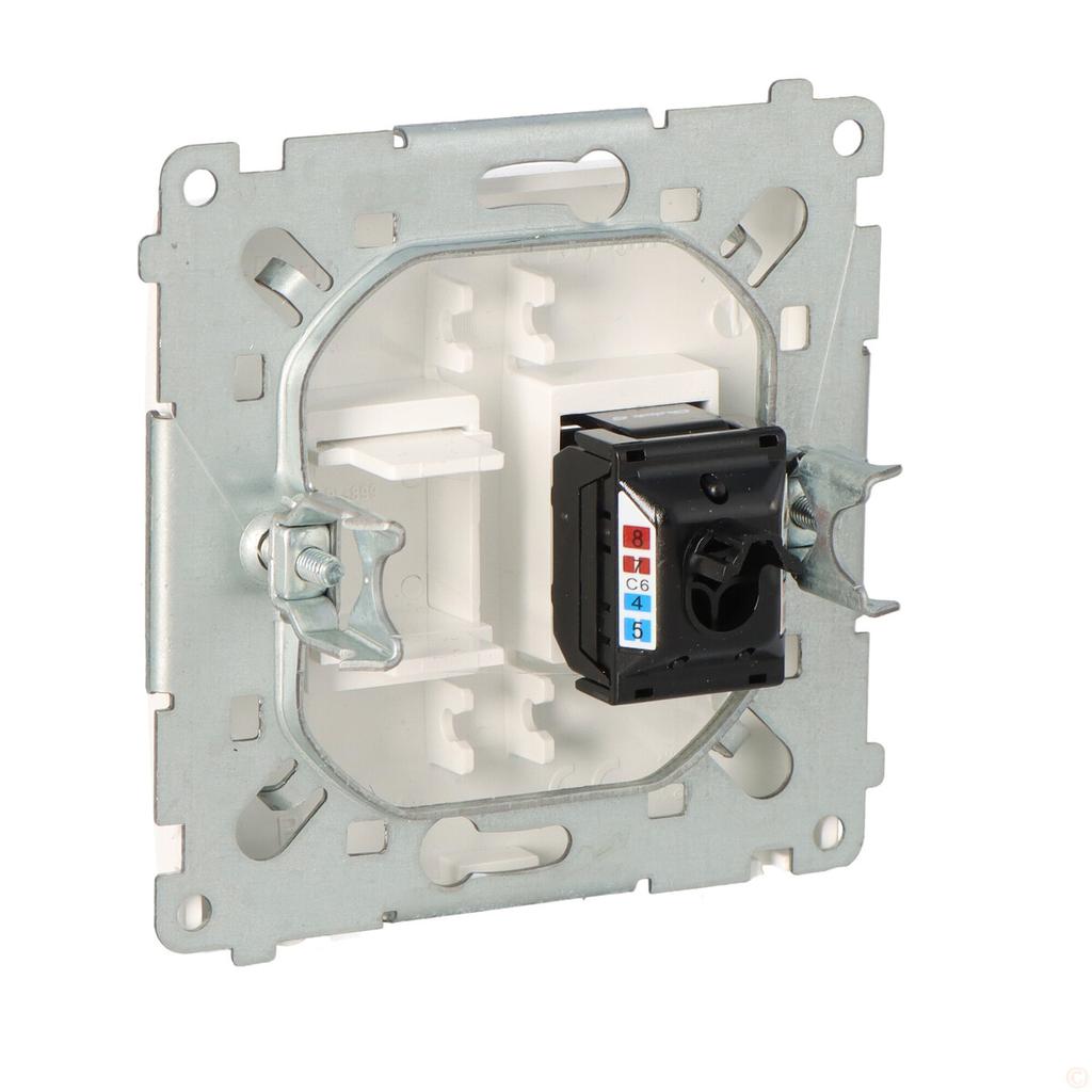 Computer Socket RJ45, Category 6, Single with Anti-dust Shutter