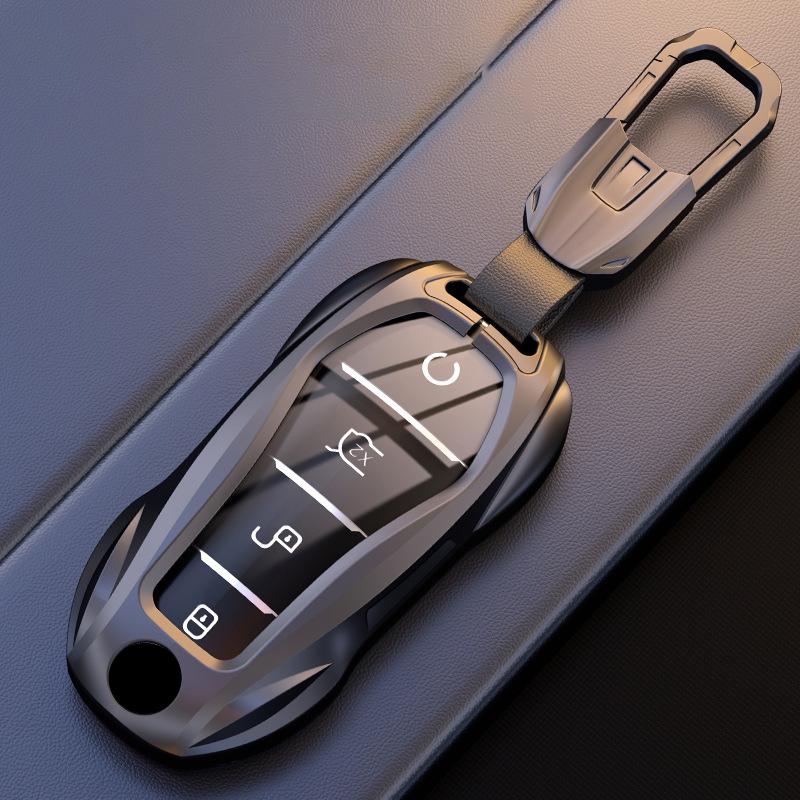 Metal Auto Smart Key Fob Case Cover Mount Housing Remote Bag Fit For Byd New Atto 3 Atto 2 Song Pro Shark 6 Dolphin Mini Seal U Sealion 7 Ev