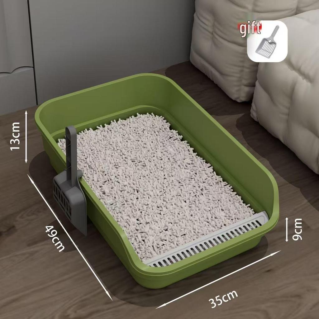 Anti-Splash Jumbo Cat Litter Box: Semi-Closed Super Large Cat Toilet