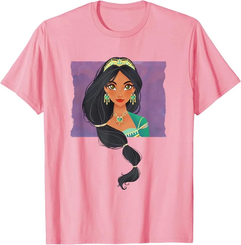 Hot Fashion Aladdin Live Action Princess Jasmine Cameo T-Shirt T-Shirt S-4XL Four Seasons Gift Unisex