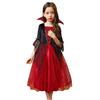 Halloween Girls Ghost Bride Mesh Costume Girls Princess Dress Performance Costume Black Evening Clothes
