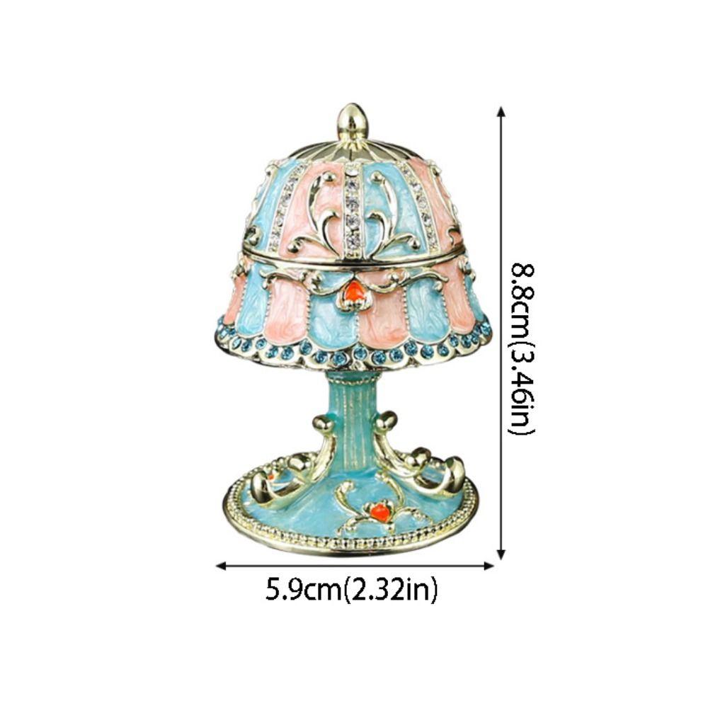 Hand-Painted Enamel European Style Jewelry Case Home Storage Ornament  Complex Jewelry Box