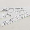 3D Car Letters Logo 1.9 TDI 2.0 TDI 2.8 TDI Badge Rear Trunk Sticker Decals Fit for 4GUFH A3 A4 A5 A6 Q2 Q3 Q5 Auto Accessories