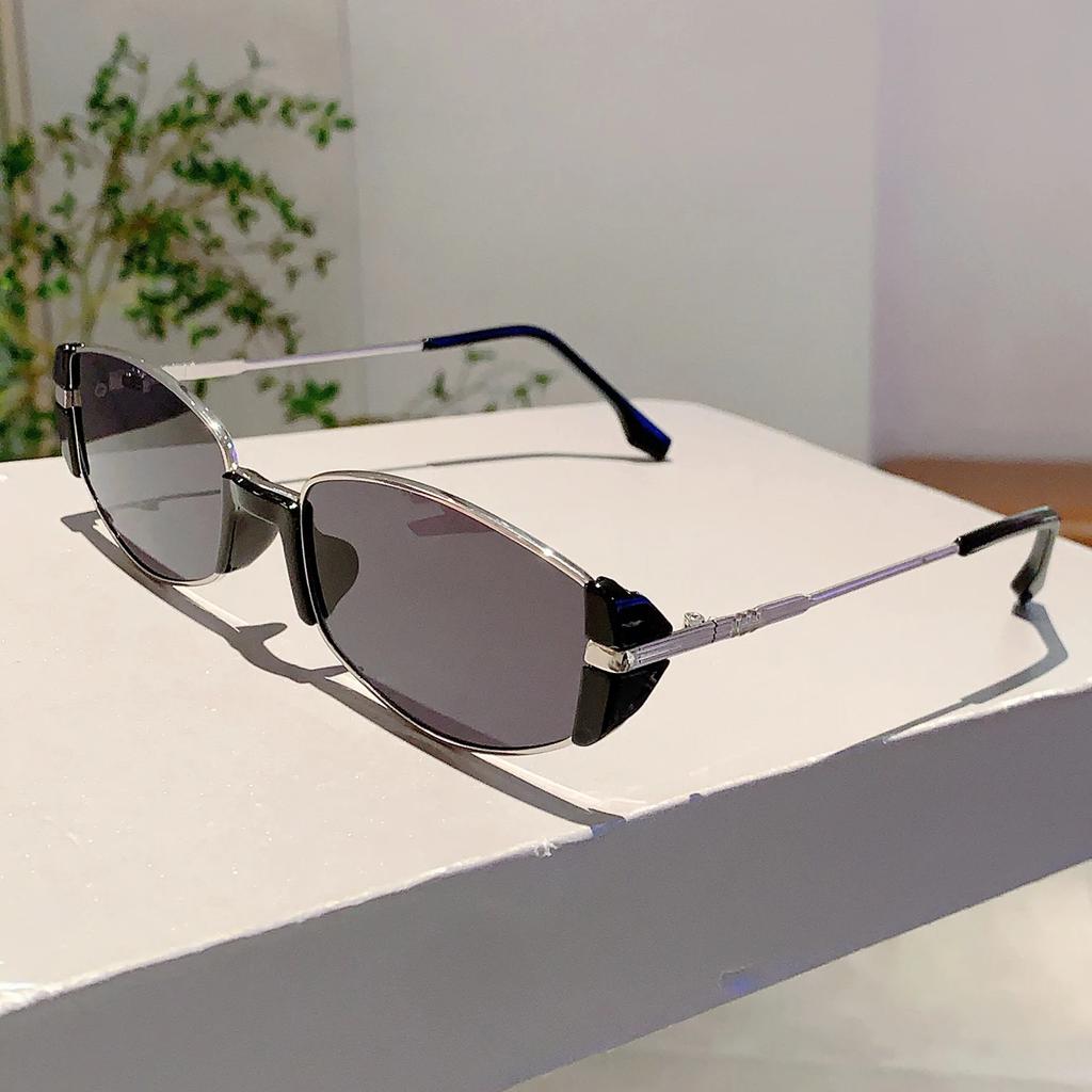 Retro Cat Eye Sunglasses Women Popular Korean Style Trends Shades Fashion Luxury Brand Metal Design Sun Glasses