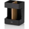 9929215 Toothbrush Holder, Black, Oak