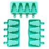 Non Stick Christmas Tree Ice Pop Mold 4-Cavity Ice Cube Tray Silicone Ice Cream Mold  Baking Tools