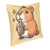 Custom Cute Capybara Cushion Cover Sofa Home Decor Square Throw Pillow Case 40X40Cm