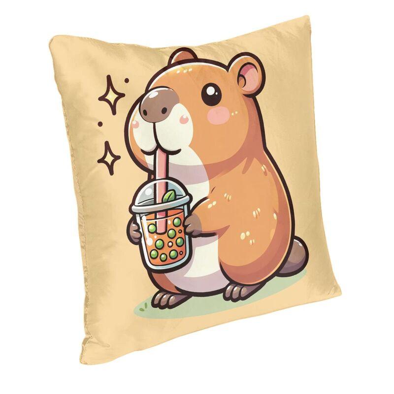 Custom Cute Capybara Cushion Cover Sofa Home Decor Square Throw Pillow Case 40X40Cm