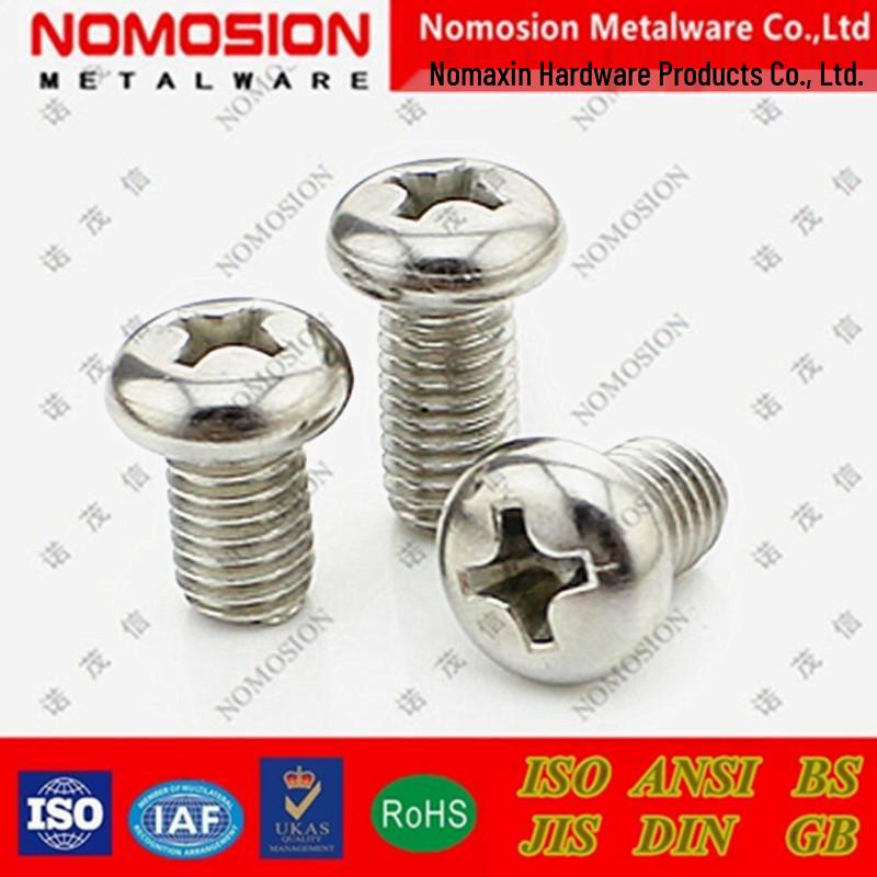 Stainless Steel US Cross Pan/Round Head Screws: Sizes 2#-56, 4#-40, 6#-32, 8#-32, 10#-24, 1/4-20