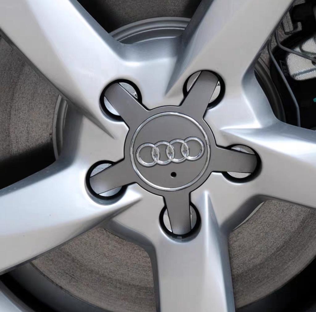 4Pcs Car Wheel Center Hub Cap Tire Rim Cover Decoration For 1s Sline A3 A1 A4 B8 B7 A6 C7 A5 A7 A8 B9 B6 C6 Q2 Q3 Q5 Q7 Q8 TT