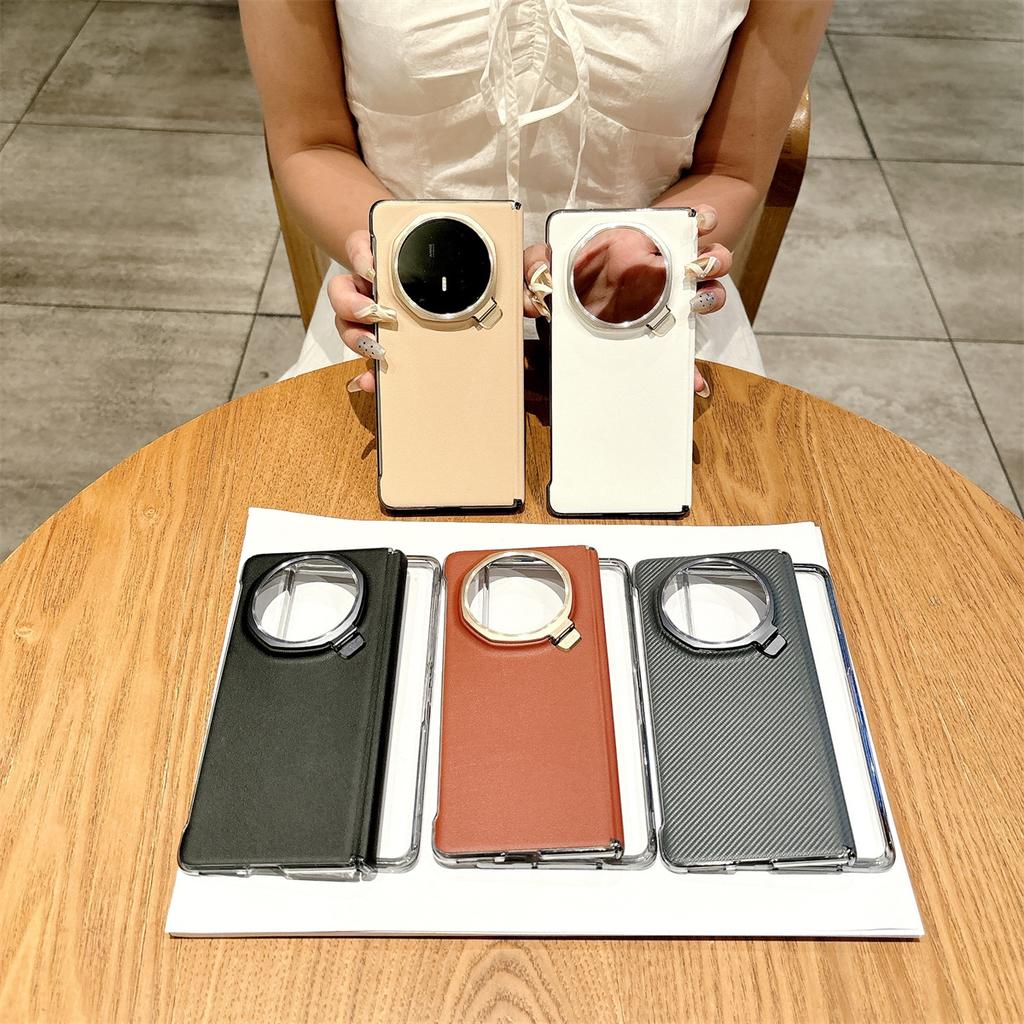 Für Huawei Honor Magic V5 Hülle Luxus PU-Leder Mit Linsenständer Schutzhülle Rückseite Für Honor Magic V5 V 5 Handyhülle