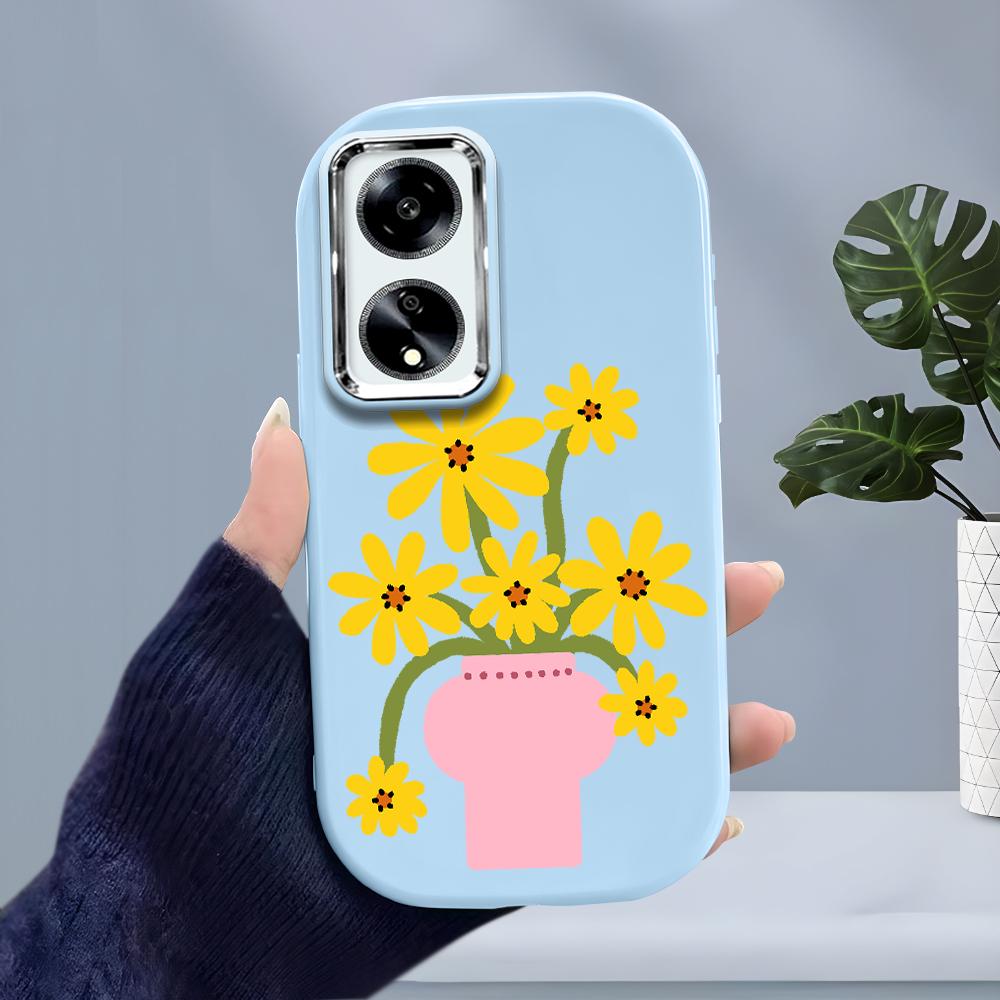 Solid Color Silver Edge Lens Soft Liquid Silicone Shockproof Phone Case for iPhone Samsung Huawei Honor Xiaomi Redmi OPPO Realme Vivo Infinix Tecno