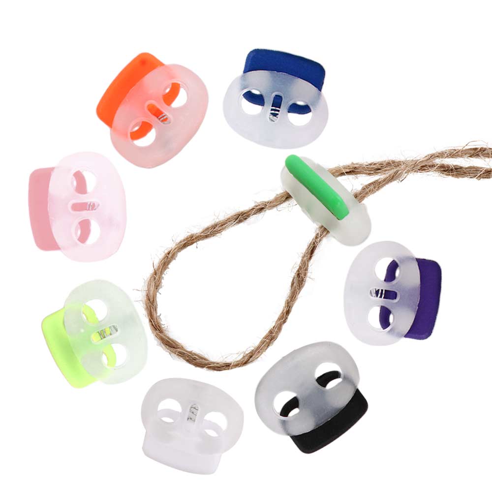 Garments Accessoies Cord Lock Clip Shoelace Spring Buckle Buttons Toggle Clips Cord Lock Stopper