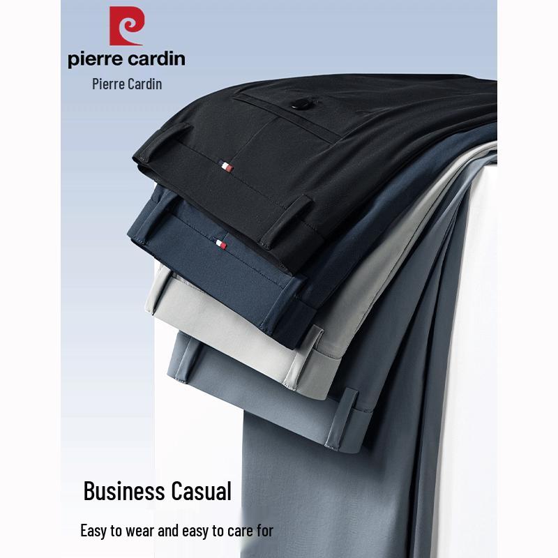Pierre Cardin Men's Summer Ice Silk Straight-Leg Casual Pants