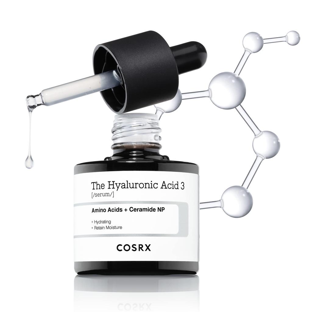 COSRX Hyaluronic Acid Hyaluronic Acid 3 Hyaluronic Acid Amino Low Molecular Weight Hyaluronic Acid Hydrating Sensitive Skincare Korean COSRX Serum,