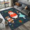 Christmas Tree New Year Nutcracker Cartoon Fairy Tales Carpet Rug for Living Room Bedroom Home Sofa Decoration,Kids Floor Mat