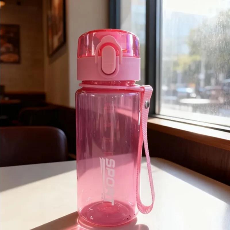 400ml/560ml Water Bottle Leakproof Sports Water Bottle Portable Drinking Cup BPA-Free with Capacity Marking for School Office