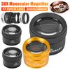 30X 36 40 Mm HD Magnifying Glass Optical Glass Lens Loupe Magnifier Pocket Magnifier Handheld Coin Stamp Jewelry Monocular Loupe