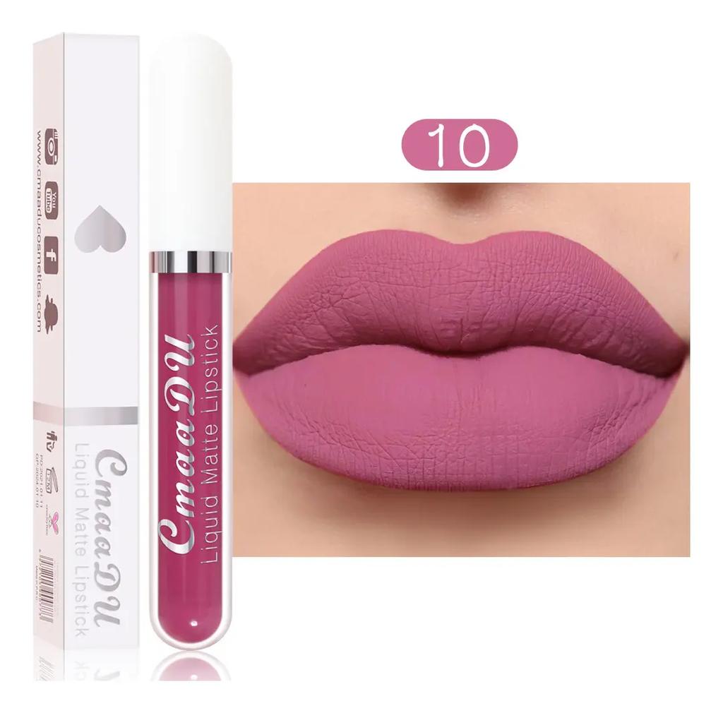 Cmaadu 4pcs Long Lasting Matte Waterproof Lip Gloss