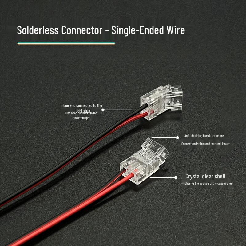 Oeny 8mm Weiches LED-Band mit Einzelkopfkabel
