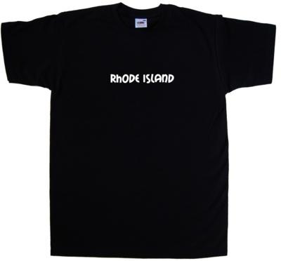 Rhode Island Text T-Shirt