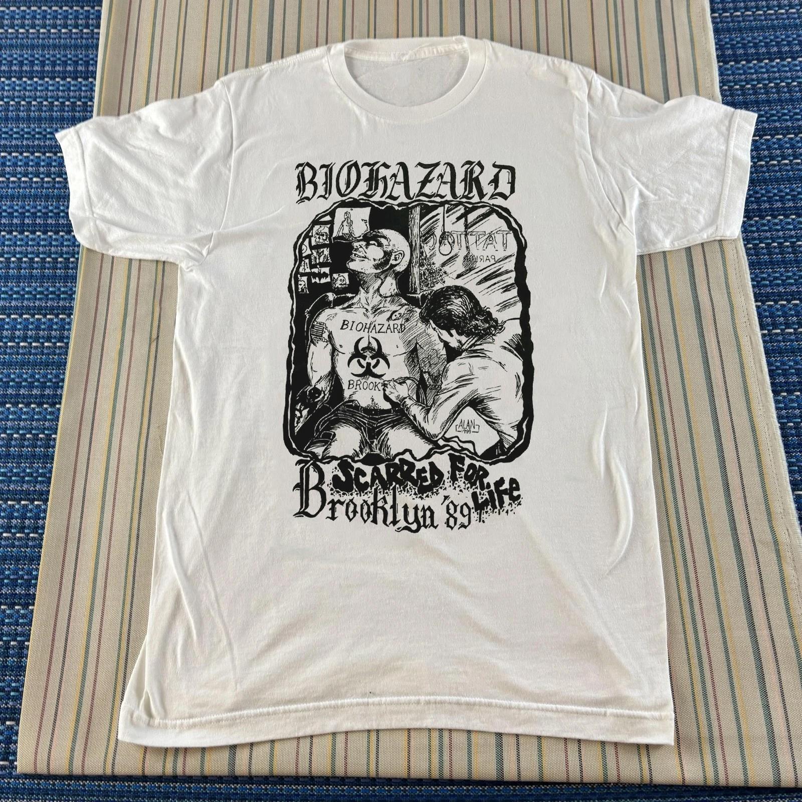 Biohazard Scarred For Life Brooklyn NYC 2024 Hardcore Unisex S-5XL Shirt YH375 XL