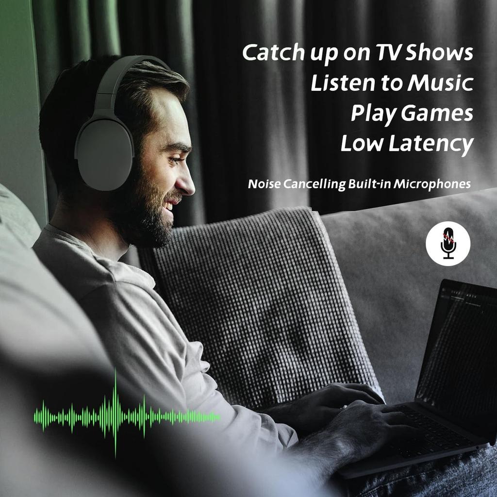 9D Surround Sound Wireless Bluetooth Headphones Over Ear Headsets True Sports Earphones Support TF/AUX Music Player with HD Mic