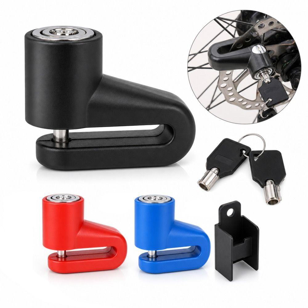 Key Lock Bike Lock Steel Wire Scooter Lock Portable Bicycle Disc Brake Lock Mountain Bike